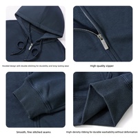 Sweat à capuche unisexe coupe ample, vierge, personnalisable avec logo, décontracté, zippé, pour homme et femme, idéal pour l'hiver, vente en gros, OEM