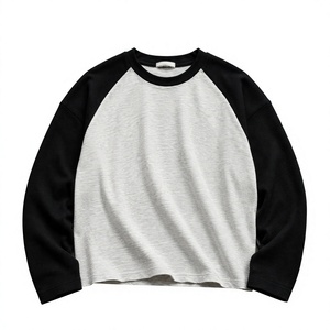 Pull tricoté à manches raglan pour homme, col rond, couleur unie, décontracté, coupe classique, bleu, noir, haut à manches longues - Product Image 4