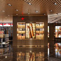 Vitrine de présentation commerciale pour cigarettes et alcool, avec éclairage LED, service personnalisé