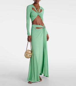 <span class=keywords><strong>Ensemble</strong></span> <span class=keywords><strong>Chic</strong></span> Complet pour Femme 2026 – <span class=keywords><strong>Ensemble</strong></span> Sexy Femme avec Crop Top Évidé <span class=keywords><strong>et</strong></span> <span class=keywords><strong>Jupe</strong></span> <span class=keywords><strong>Longue</strong></span> à Fente Haute – Tenue Décontractée d'Été 2 Pièces Élégante pour Femme - Product Image 3