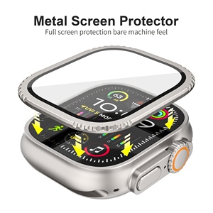 Eraysun nhôm hợp kim xem <span class=keywords><strong>bezel</strong></span> với Tempered phim cho Apple xem siêu 49mm - Product Image 4