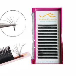 Extremely Soft Cashmere Eyelash Volume Lashes Packaging Private Label Russian Volume Individual Eye Lashes Extension