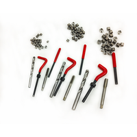 Kit de réparation de filetages 88 pièces avec clés hexagonales, tournevis et étui métallique spécifique aux vis, OEM