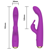 Vibrateur Lapin Fin TMM à Double Moteur, Étanche, en Silicone, Masseur Clitoridien et Point G, Jouet Sexuel Adulte pour Femme