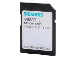 Tarjeta SD Siemens SINAMICS 6SL3054-4AG00-2AA0 de 512 MB Vacía F01:1x Licencia de Seguridad DBSI PLC Control Industrial Programación PLC