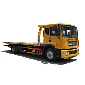 Dongfeng 8 - 10 ton towing weight euro III IV V diesel 21m 5 ton winch recovery flatbed tow truck for sale