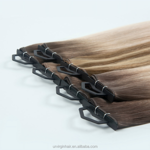 Extensiones de Cabello Humano Virgen Rizado Haid Yuan Zhen, Pre-Adheridas con Puntas K, Doble Trama, Queratina Italiana, Punta Plana - Product Image 3