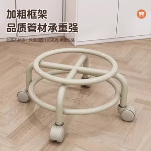Tabouret en tissu doux à forme géométrique avec roulettes pour enfants de 0 à 6 mois, unisexe, usage domestique - Product Image 2