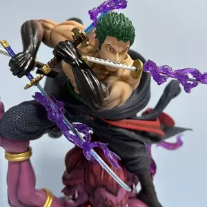 Figurines d'anime de 50 cm, Roronoa Zoro, action, trois <span class=keywords><strong>mille</strong></span> mondes, modèle en PVC à double tête, collection de jouets, Hua Rui - Product Image 4