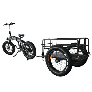 Outdoor Bike Pet Crianças Stroller Transportar Camping Food Travel Folding Fat Tire Bicicleta Cargo Trailer