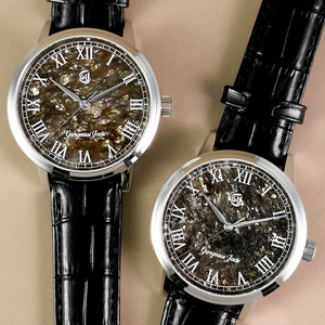 นาฬิกาข้อมือจักรกล อัตโนมัติ กันน้ำ 50 เมตร กระจกแซฟไฟร์ ตัวเรือนสแตนเลส ประดับอัญมณี หน้าปัดสีทองประกายมุก - Product Image 3