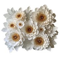 FLEURS VOLANTES 3D Papier Art Fleur Mur Fleurs Artificielles pour Restaurant Décoration Kertas Dinding Bunga Flpower pour la Mère