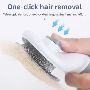 Peine Manual ABS para Mascotas, Herramienta para Eliminar Pelo Suelto, Cepillo para Afinar y Eliminar el Pelo de Gatos, Suministros para Mascotas - Product Image 3
