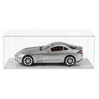 Vitrine de voiture modèle en acrylique transparent 1:64 1:32 1:24 boîte d'affichage de modèle de voiture à l'échelle 1:18 avec base vitrine en acrylique transparent