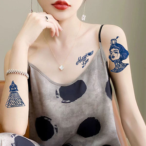 Autocollants de <span class=keywords><strong>tatouage</strong></span> temporaires aux herbes et aux fruits semi-permanents, résistants à l'eau, d'une durée de deux semaines, réalistes, pour hommes et femmes, personnalisables - Product Image 3