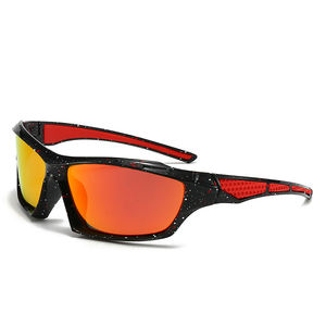 แว่นกันแดดปั่นจักรยาน UV400 แบบกำหนดเอง ฟิล์มสีมองกลางคืน ป้องกันลม กรอบ PC แว่นตากีฬากลางแจ้งสำหรับผู้ชาย - Product Image 3