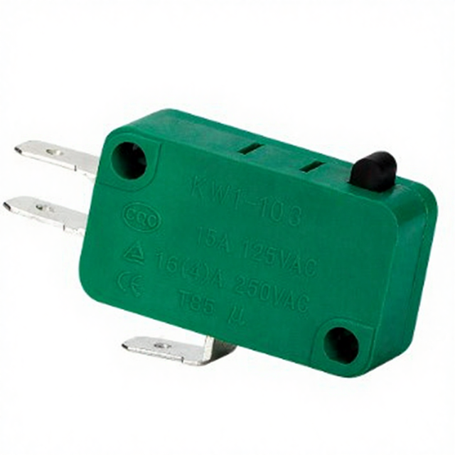125V/250V 15A No Lever Micro Switch SPDT 1NO 1NC 3Pins Snap Action Button Micro Limit Switch for Microwave Oven Door Arcade KW3