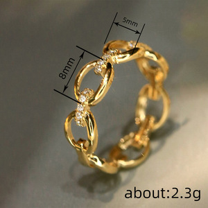 Anello Geometrico a Cerchio per Donne, Design Semplice per Uso Quotidiano - Product Image 4