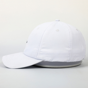 Sombrero de béisbol con aro y bordado de poliéster, personalizado, profesional, 6 paneles, Unisex, no estructurado, blanco, secado rápido - Product Image 3