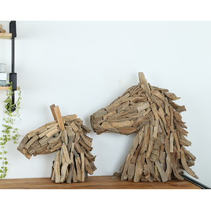 Diskon besar ornamen kayu sorot seni dinding dekoratif hewan patung untuk dijual - Product Image 1