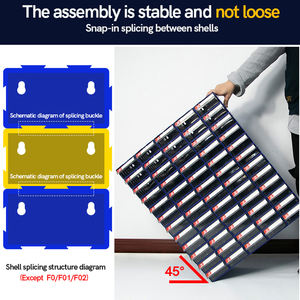 LEADLOONG F5-220 * 108*55MM Boîte à pièces en <span class=keywords><strong>plastique</strong></span> jaune Moulée par injection Stockage de vis pour composants électroniques <span class=keywords><strong>Bloc</strong></span> de construction - Product Image 5