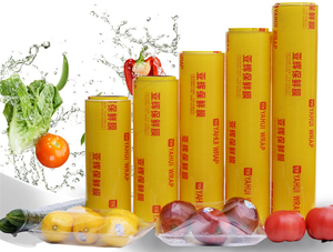 Película de PVC para Envolver Alimentos, Grado Alimenticio, Suave, con Logotipo Personalizado, 30 cm de Ancho, <span class=keywords><strong>Mejor</strong></span> Precio, Directo de Fábrica - Product Image 3