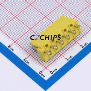 XY-VH3.96-6A11-YT Wire-to-Board Pin Header Through hole Component (THT),P=3.96mm Connector 1x6P 3.96mm Through Hole VH - Product Image 2