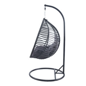Silla Colgante <span class=keywords><strong>Tipo</strong></span> <span class=keywords><strong>Huevo</strong></span> de Mimbre Plegable con Respaldo de Aluminio, Cojín Suave, <span class=keywords><strong>Columpio</strong></span> de Patio para Interiores y Exteriores, Silla <span class=keywords><strong>Tipo</strong></span> <span class=keywords><strong>Huevo</strong></span> para Dormitorio con Cubierta - Product Image 2
