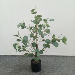 MIni 60cm pianta di simulazione albero di eucalipto succulenta pentola FauxTree soggiorno interno bionico verde decorazione di piante-149 - Product Image 2