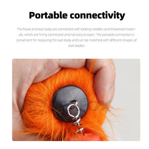 <span class=keywords><strong>Leurre</strong></span> de pêche artificiel bionique en forme de brochet, de <span class=keywords><strong>truite</strong></span> ou de souris, 22,5 cm, 37 g, sculpté avec des hameçons, queue souple, pour la pêche à la mouche - Product Image 4