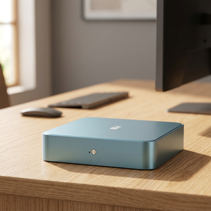 มินิพีซีสีฟ้าอ่อน Intel Core i9 i7 i5 รุ่นที่ 14 แรม DDR5 64GB SSD 1TB พอร์ต LAN คู่ พอร์ต HDMI คู่ ระบบปฏิบัติการ Windows 11 พีซีตั้งโต๊ะขนาดเล็กสำหรับอุตสาหกรรม - Product Image 4