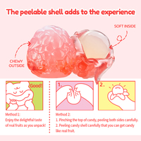 Heerlijke kauwbare zachte snoepjes gemaakt met 50% echt vers fruitsap. Kooday Lychee Peelable Gummies Lychee Peelable Candy