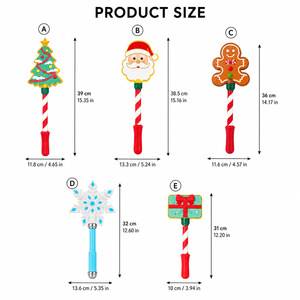 Cadeau amusant et coloré en forme de bâton magique de paiement par carte bancaire, imprimé en 3D sur mesure, style Noël (Père Noël/Flocon de neige) - Product Image 1