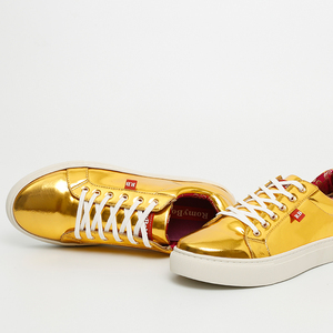 Designers Brand Luxury Custom Metallic Leather Fashion <strong>Ladies</strong> Sneaker Breathable Lace-Up Board <strong>Shoes</strong> for Autumn <strong>Sport</strong> Footwear - Product Image 3