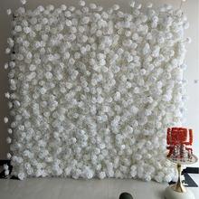 Mur floral professionnel personnalisé, fleurs artificielles transfrontalières, roses blanches, décoration de mariage, mur floral ajouré - Product Image 5