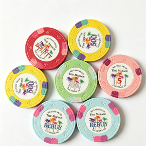 Jetons de <span class=keywords><strong>poker</strong></span> hybrides en céramique Tina Sublimation Jester 39 mm <span class=keywords><strong>avec</strong></span> étiquettes intégrées - Product Image 1