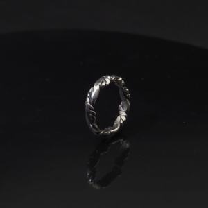 Bague en argent <span class=keywords><strong>2022</strong></span> à tige ouverte, <span class=keywords><strong>prix</strong></span> bas, Antique, plaqué noir, pour homme, bijoux rétro en argent, 925 - Product Image 5