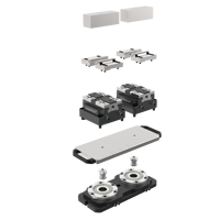Étau pneumatique de précision WARWICK KSP2-100 100 mm à serrage rapide et auto-centrage pour le maintien d'objets