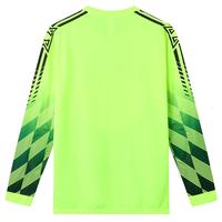Maillot de Gardien de But Professionnel OEM Automne/Hiver à Manches Longues, avec Éponge Amortissante, Respirant, 100% Polyester, Rouge Néon