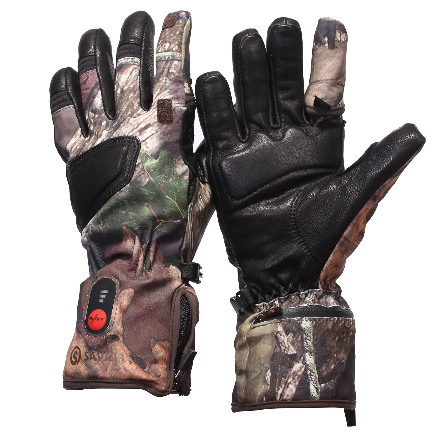 Custom 7.4V Waterproof Heated Glove Rechargeable Battery Ski Heatet Camo hunting Gloves