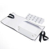 Boîte d'Emballage Pliante de Luxe avec Logo Personnalisé pour Vêtements, Sacs à Main et Cadeaux