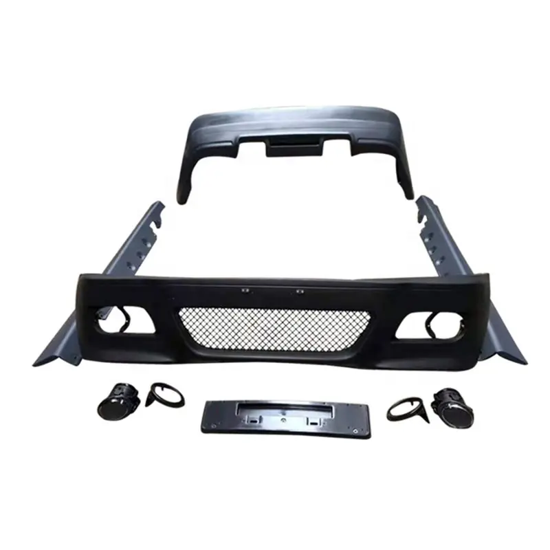 Auto Bumper M3 Stijl Voorbumper Achterbumper Zijschorten Mistlicht Body Kit Geschikt Voor Bmw 3 Series E46 1998-2005 Auto-Onderdelen