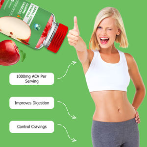 Permen Kunyah Cuka Apel Harga Grosir dengan <span class=keywords><strong>Vitamin</strong></span> dan Suplemen Folat untuk Pembakaran Lemak, Meningkatkan Energi, Permen Kunyah Penurun Berat Badan - Product Image 5