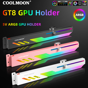 COOLMOON Diseño Popular GPU Supporter GT8 OEM RGB Accesorios para <span class=keywords><strong>PC</strong></span> Gaming Alta calidad 5V3PIN ARGB SYNC Computer GPU Holder - Product Image 2