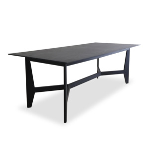 Gale Grande table à manger 8 places Plateau en bois élégant au design minimaliste Pieds robustes pour un espace optimal - Product Image 1