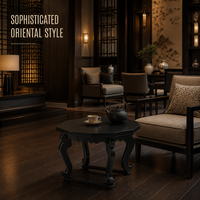 Table d'appoint octogonale en bois, style minimaliste, avec pieds courbés sculptés, meuble d'appoint pour salon et chambre, décoration intérieure Guangdong