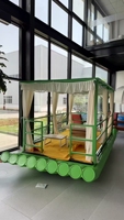 Bateau à pédales électrique en bambou pour 6 à 8 personnes, design unique en HDPE, pour les excursions touristiques