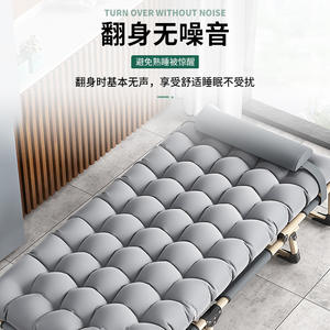 Cama de Hospital Plegable Simple, Reclinable Manual, Tela Oxford, Capacidad de Carga 300 kg, Marco de Acero Inoxidable, Origen Zhejiang - Product Image 1