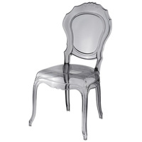 Chaise transparente en plastique de style nordique, simple et créative, pour usage en intérieur et extérieur, idéale pour les influenceurs, directement de l'usine One Zero One