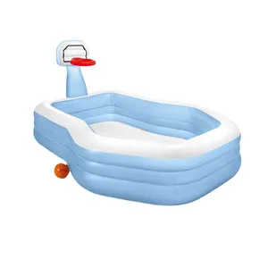Intex 57183 Piscina şişme açık çekim dikdörtgen mavi yer üstü şişme çocuk yüzme havuzu